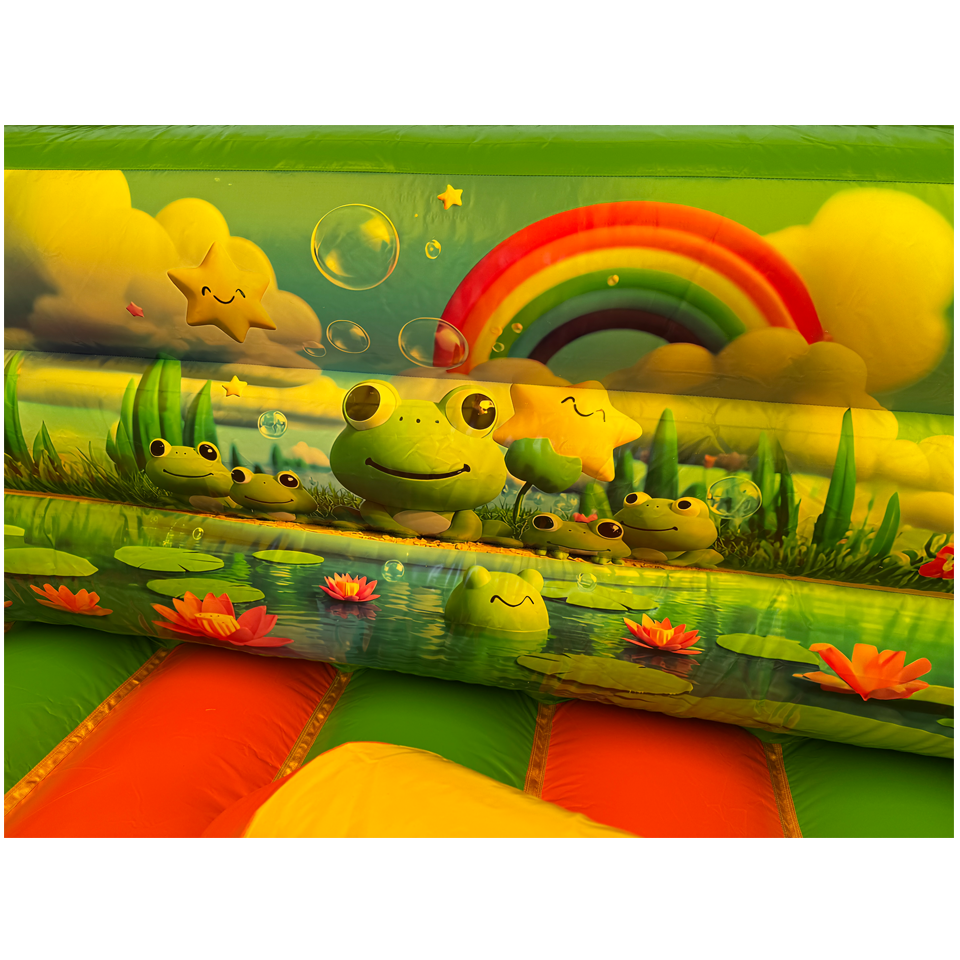 Combo Midi 2 Slides Frog Inflatable