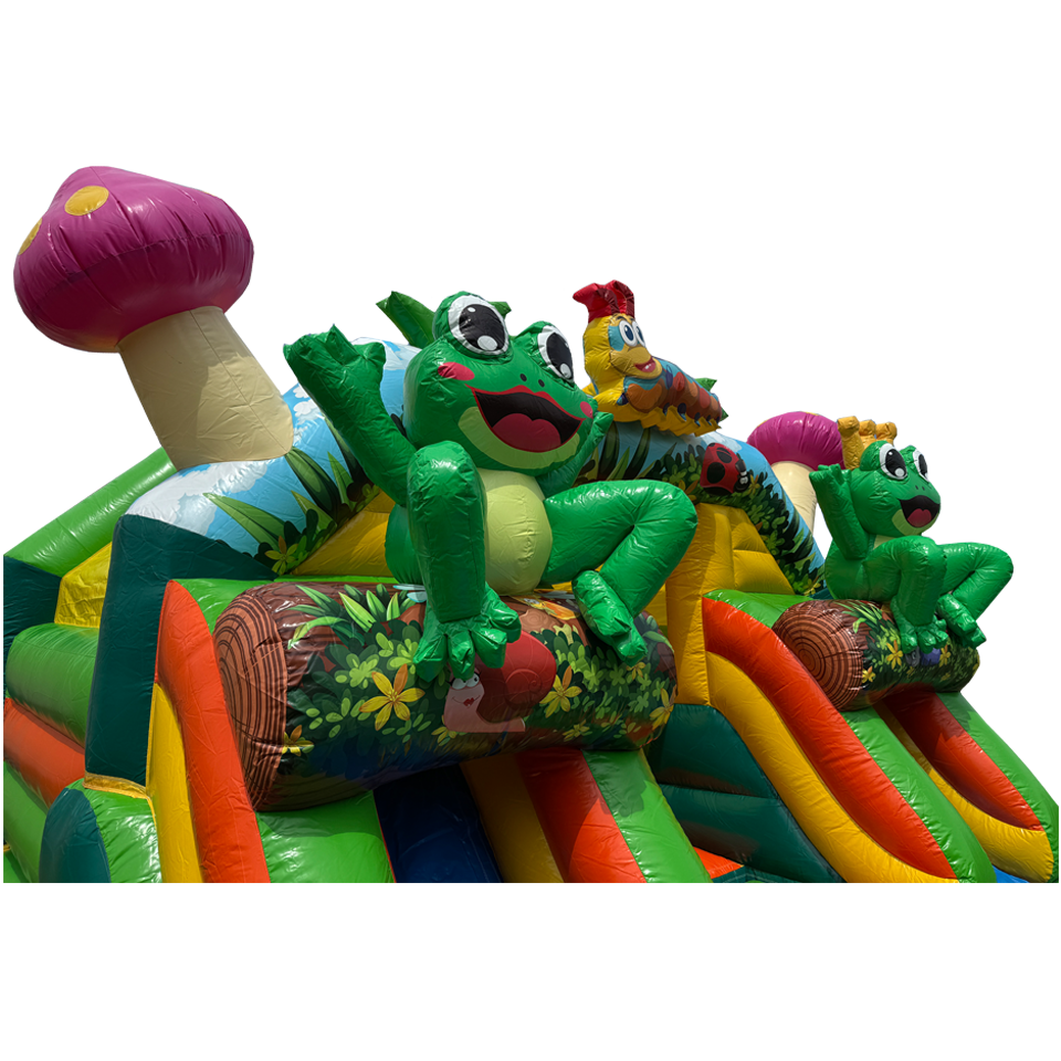 Combo Midi 2 Slides Frog Inflatable