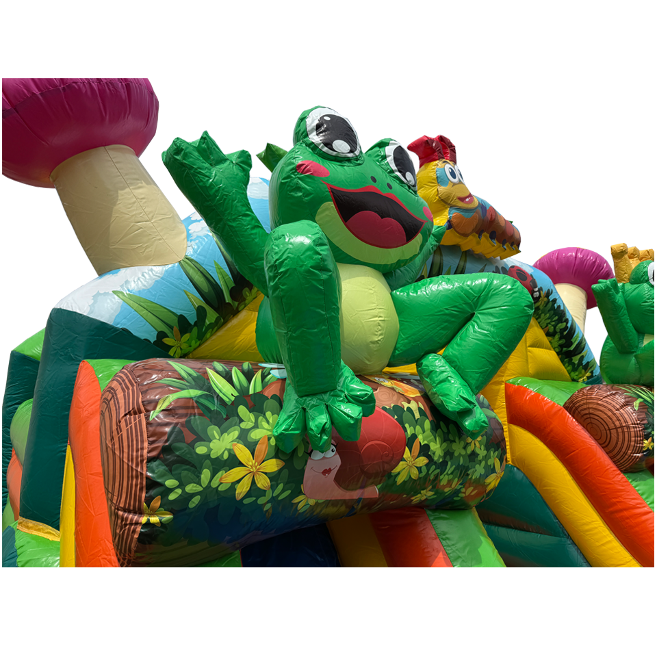 Combo Midi 2 Slides Frog Inflatable