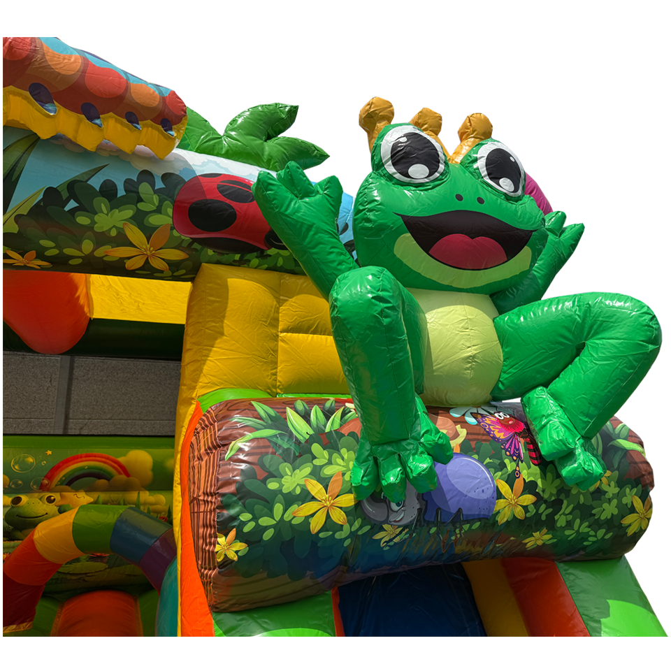 Combo Midi 2 Slides Frog Inflatable