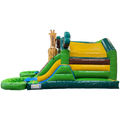 Hüpfburg Combo Midi 2 Rutschen Giraffe