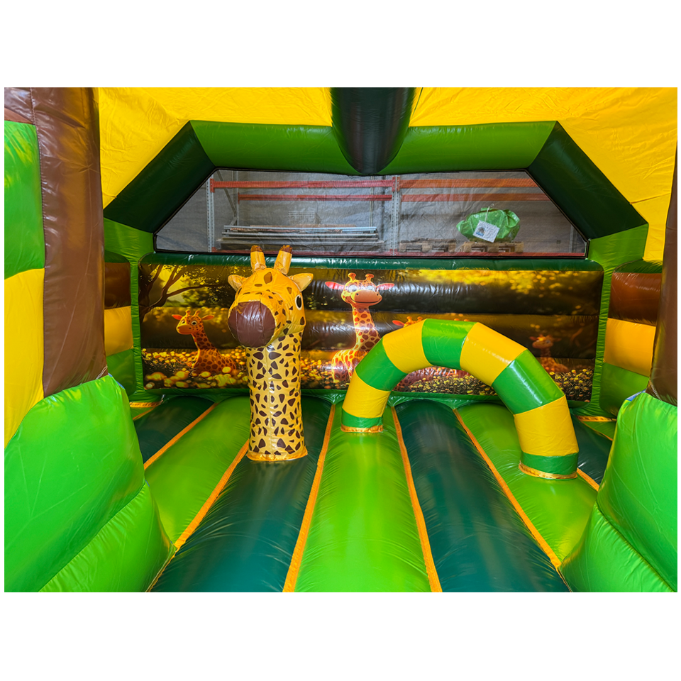Combo Midi 2 Slides Giraffe Inflatable