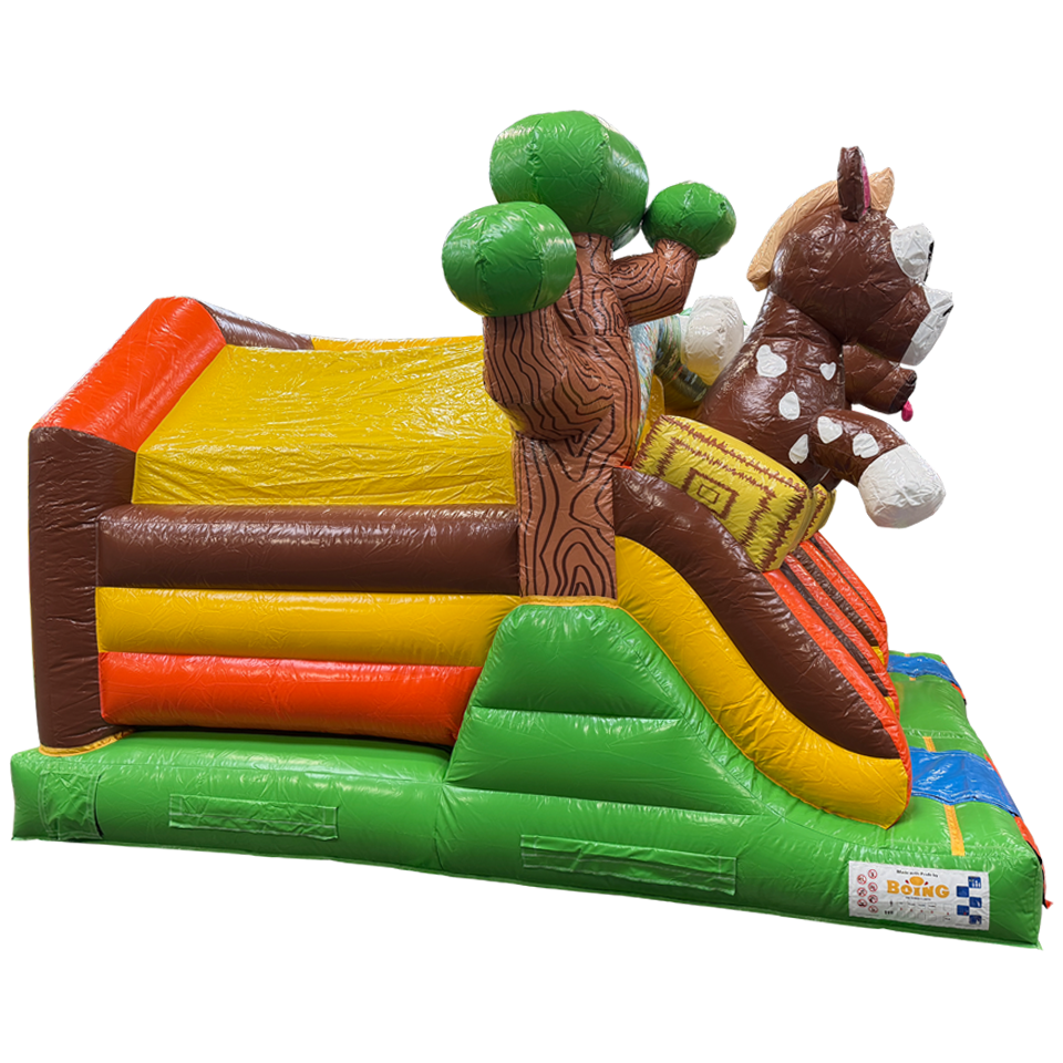 Combo Midi 2 Slides Horses Inflatable