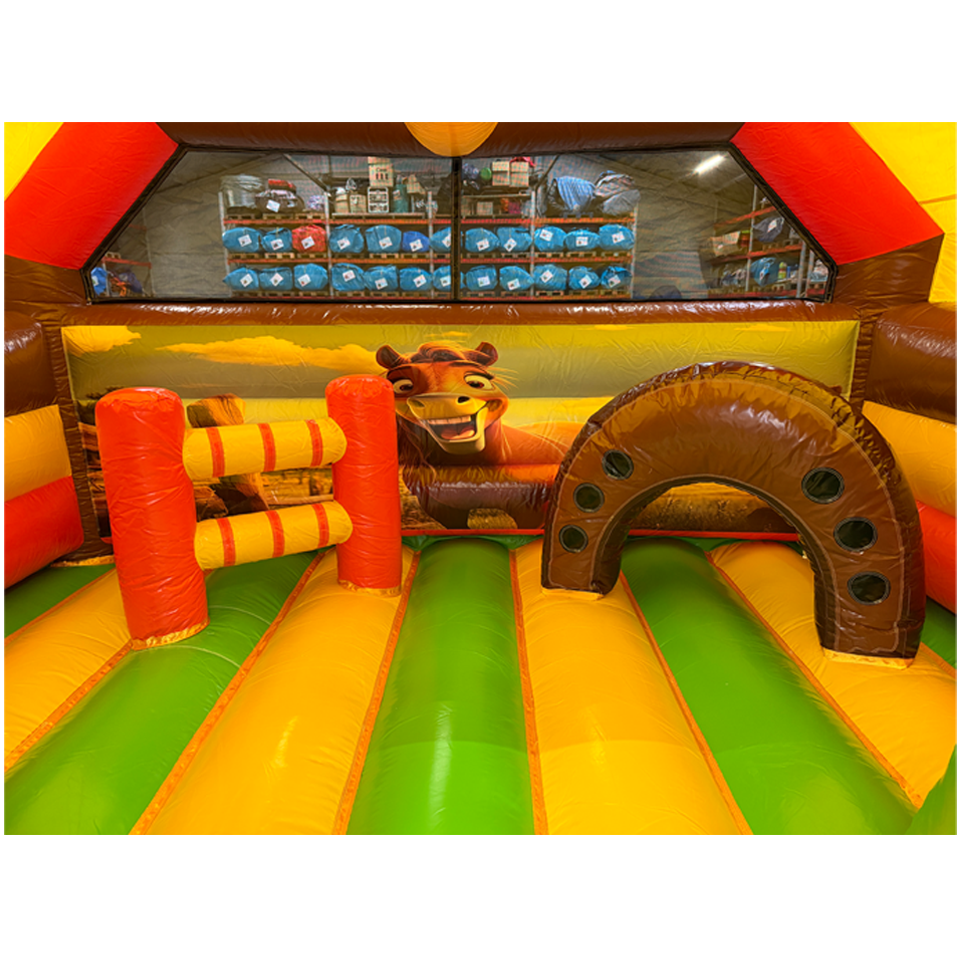 Combo Midi 2 Slides Horses Inflatable
