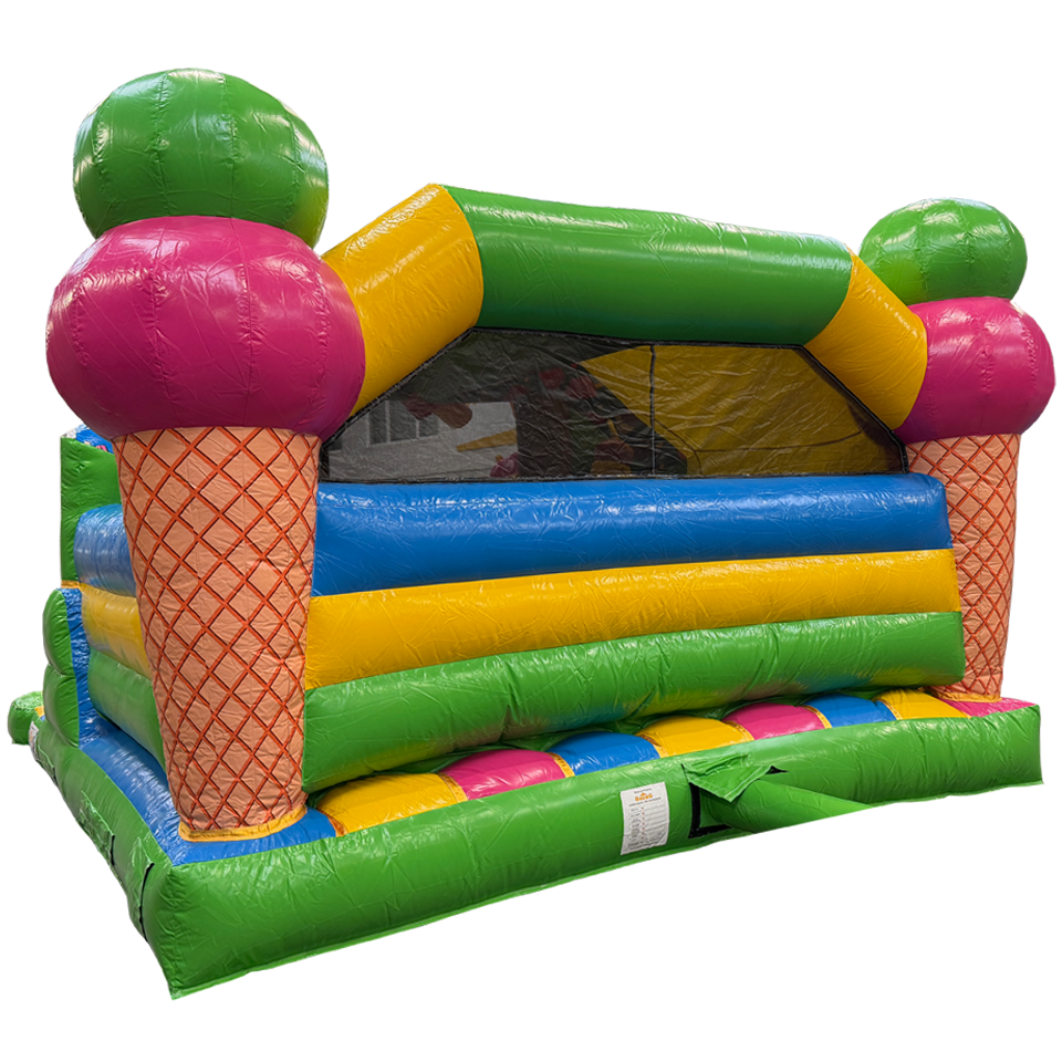 Château gonflable Combo Midi 2 Toboggans Glaces