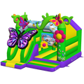 Hüpfburg Combo Midi 3D Schmetterling mit Hindernissen und Rutsche