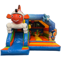 Hüpfburg Combo Midi 3D Clownfisch mit Hindernissen und Rutsche