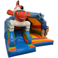 Hüpfburg Combo Midi 3D Clownfisch mit Hindernissen und Rutsche