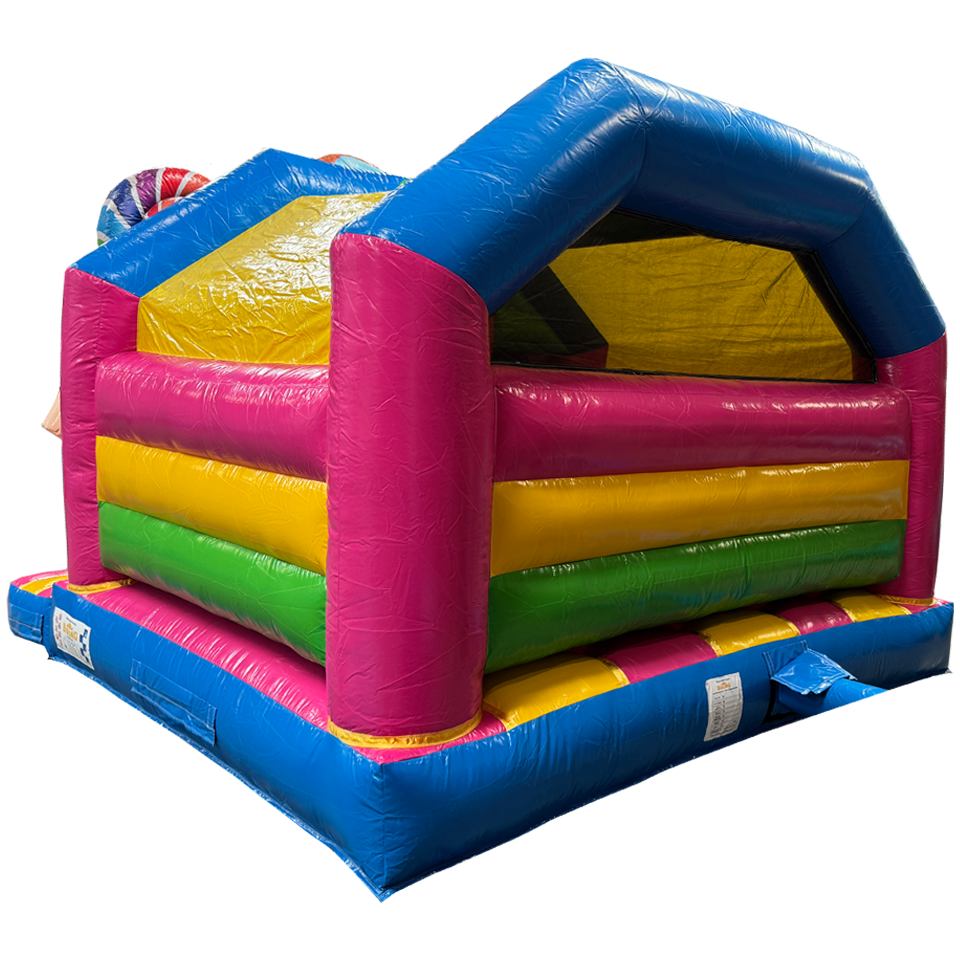 Combo Midi 3D Cookie Monster Fuchsia Inflatable With Obstacles
