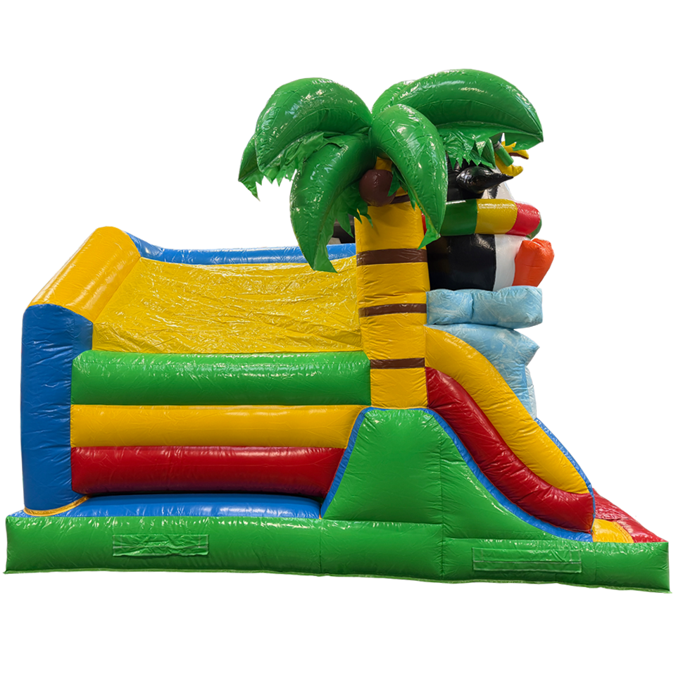 Combo Midi 3D Crazy Penguin Inflatable With Obstacle