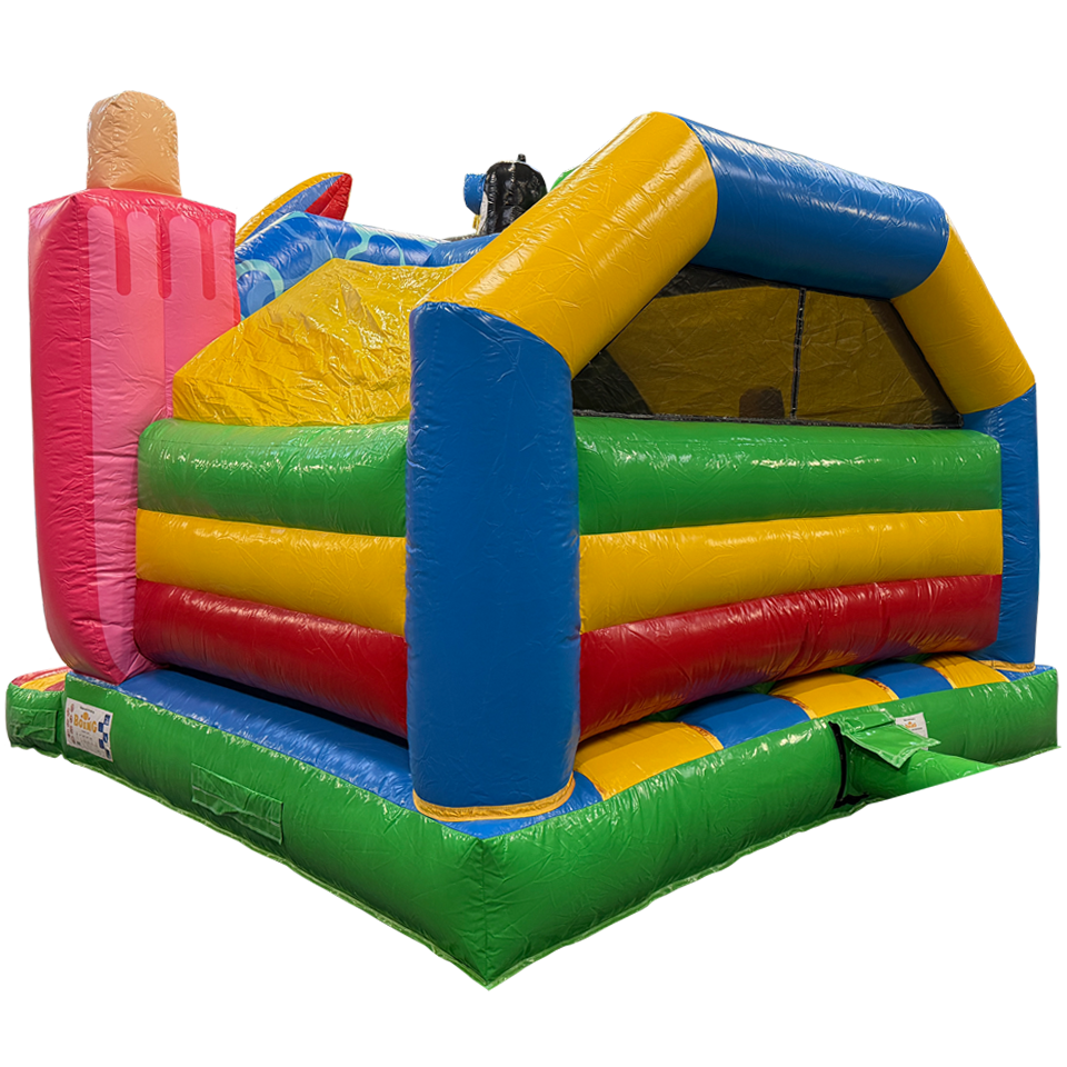 Combo Midi 3D Crazy Penguin Inflatable With Obstacle