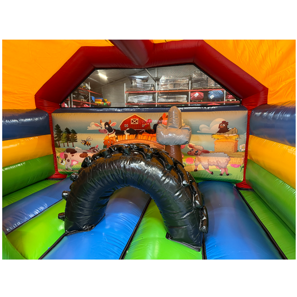 Kombination Midi 3D Bauernhof Hüpfburg