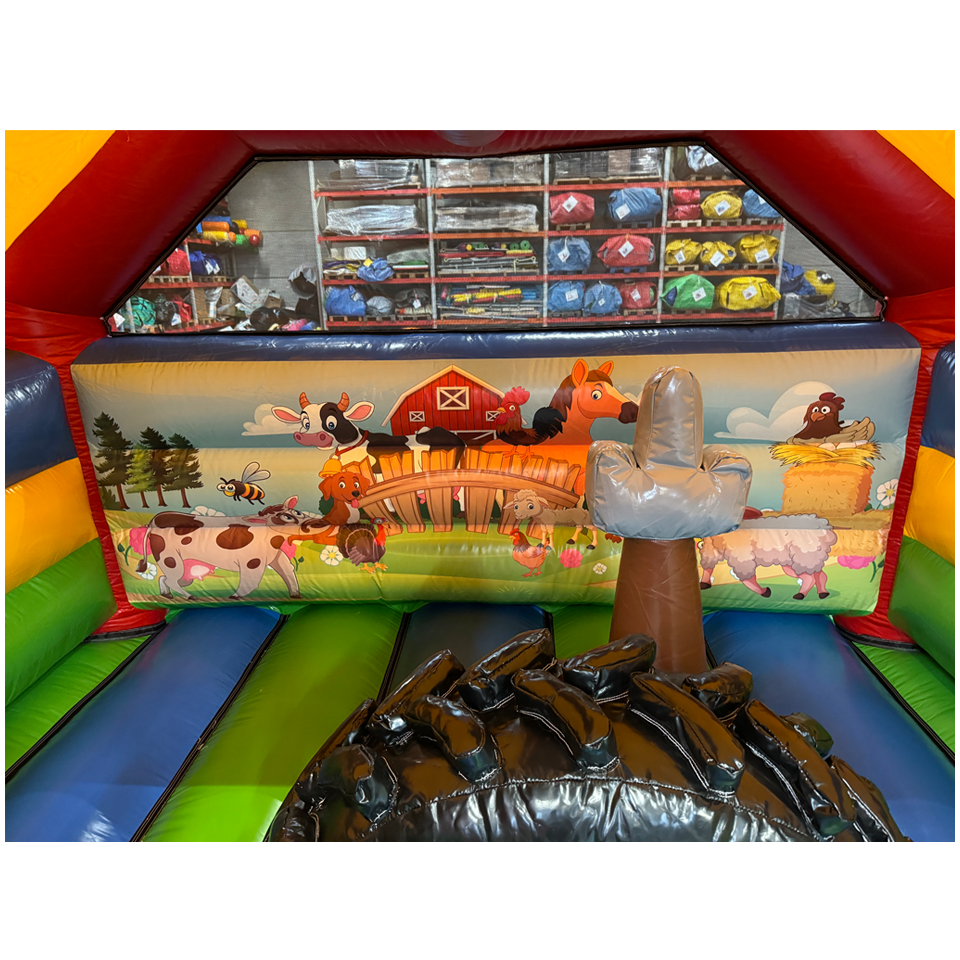 Kombination Midi 3D Bauernhof Hüpfburg