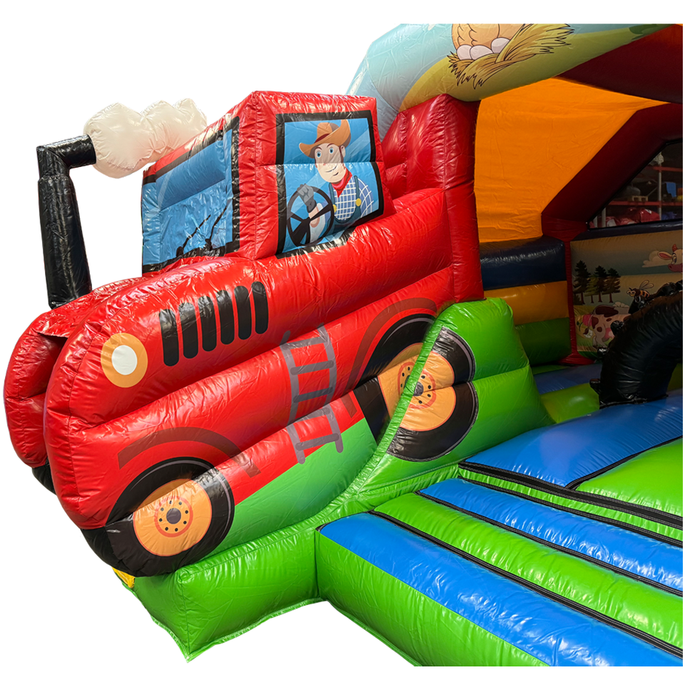 Kombination Midi 3D Bauernhof Hüpfburg