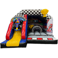 Hüpfburg Combo Midi 3D Formel 1 mit Hindernissen und Rutsche