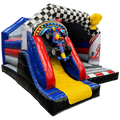 Hüpfburg Combo Midi 3D Formel 1 mit Hindernissen und Rutsche