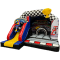 Hüpfburg Combo Midi 3D Formel 1 mit Hindernissen und Rutsche