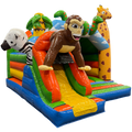 Hüpfburg Combo Midi 3D Gorilla mit Hindernissen und Rutsche