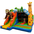 Hüpfburg Combo Midi 3D Gorilla mit Hindernissen und Rutsche