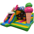 Hüpfburg Combo Midi 3D Eiscreme mit Hindernissen und Rutsche