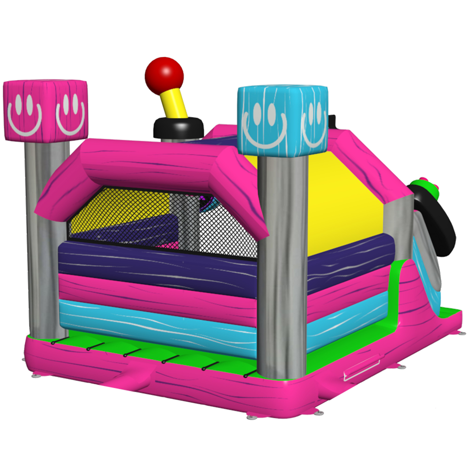 Combo Midi 3D Level Up Inflatable with Obstacle