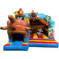 Hüpfburg Combo Midi 3D Piratenboot mit Hindernissen und Rutsche