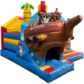 Hüpfburg Combo Midi 3D Piratenboot mit Hindernissen und Rutsche