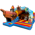 Hüpfburg Combo Midi 3D Piratenboot mit Hindernissen und Rutsche
