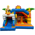 Hüpfburg Combo Midi 3D Surfer mit Hindernissen und Rutsche