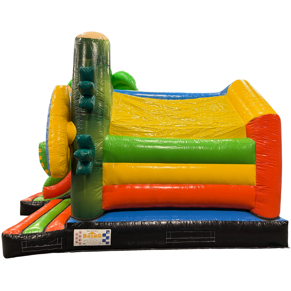 Combo Midi 3D Surfing Panda Inflatable With Obstacle
