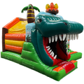 Hüpfburg Combo Midi 3D Trex mit Hindernissen und Rutsche