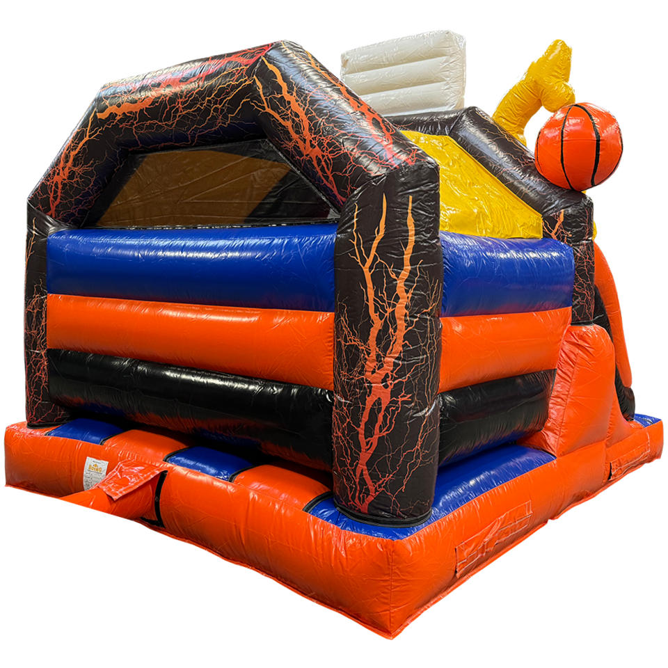 Ommezeijde springkasteel basketbal