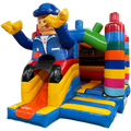Hüpfburg Combo Mini 3D Farbige Blöcke