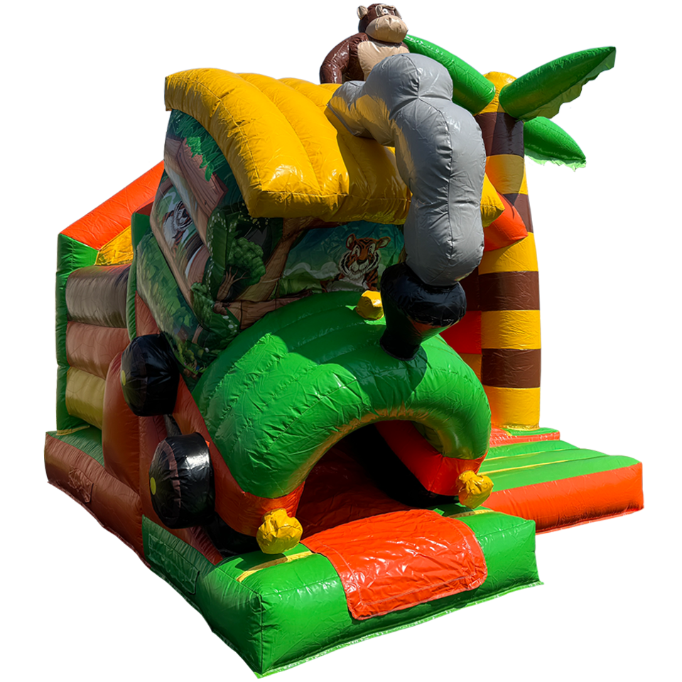 Combo Mini 3D Dschungel-Eisenbahn-Hüpfburg