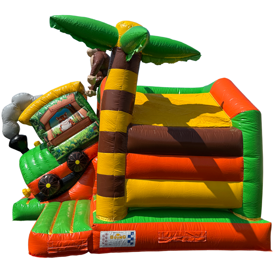 Combo Mini 3D Dschungel-Eisenbahn-Hüpfburg