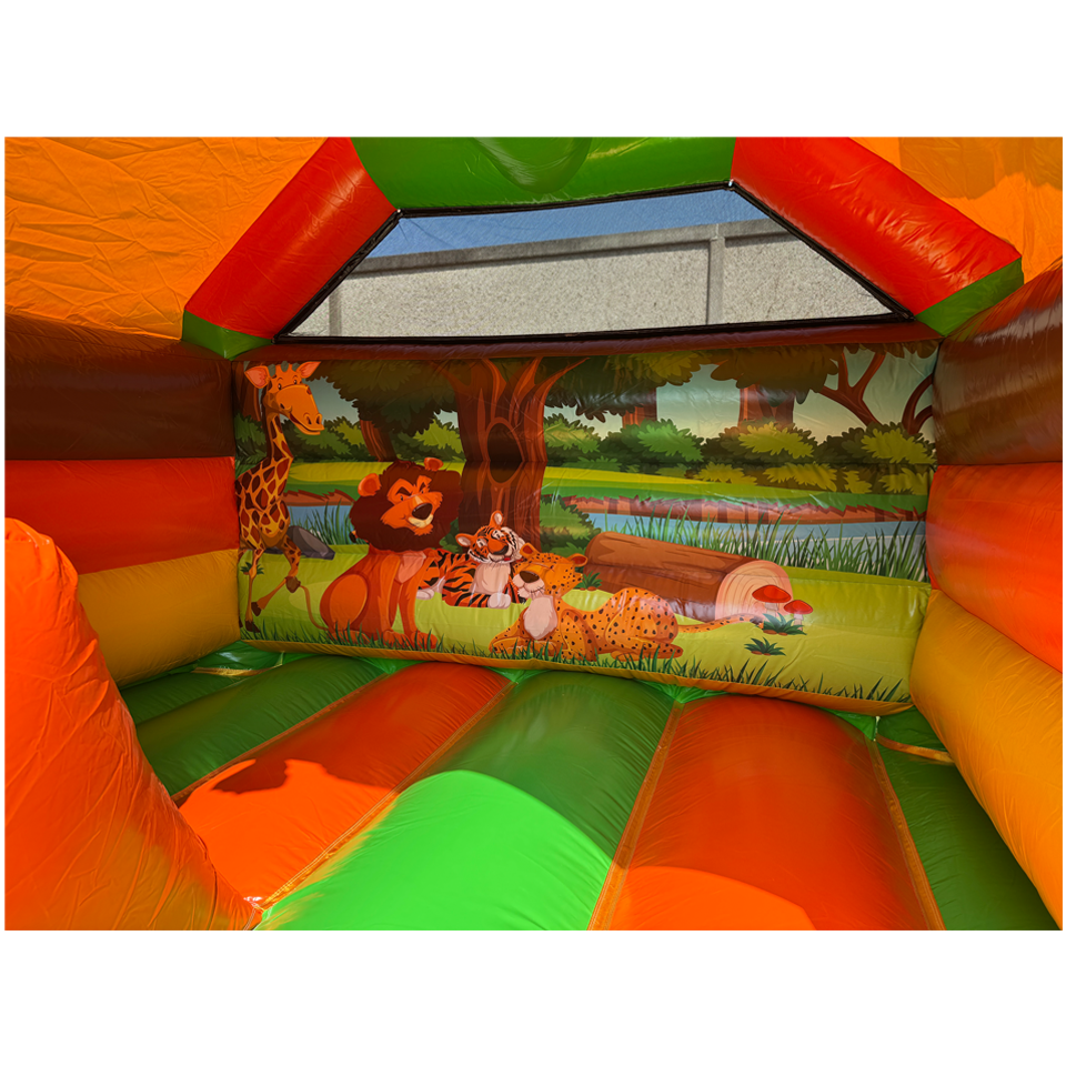 Combo Mini 3D Dschungel-Eisenbahn-Hüpfburg