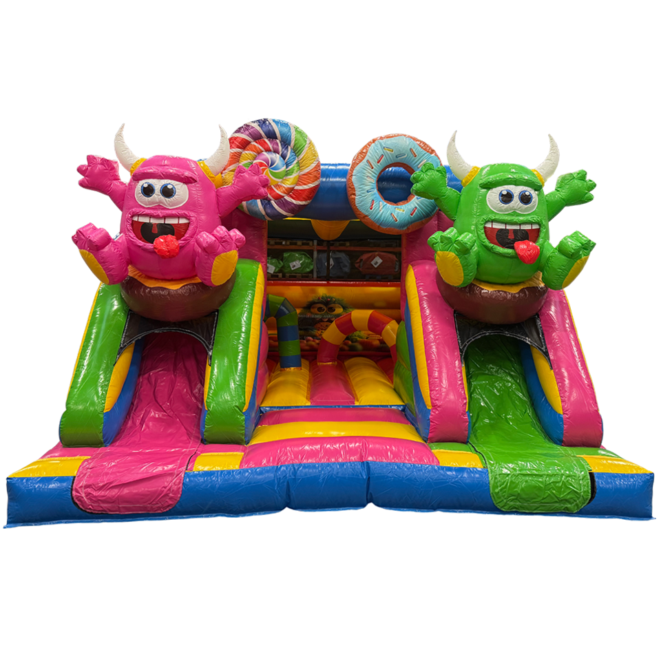 Combo Midi 2 Slides Cookie Monster Inflatable