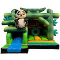 Hüpfburg Combo Midi 3D Panda mit Hindernissen und Rutsche