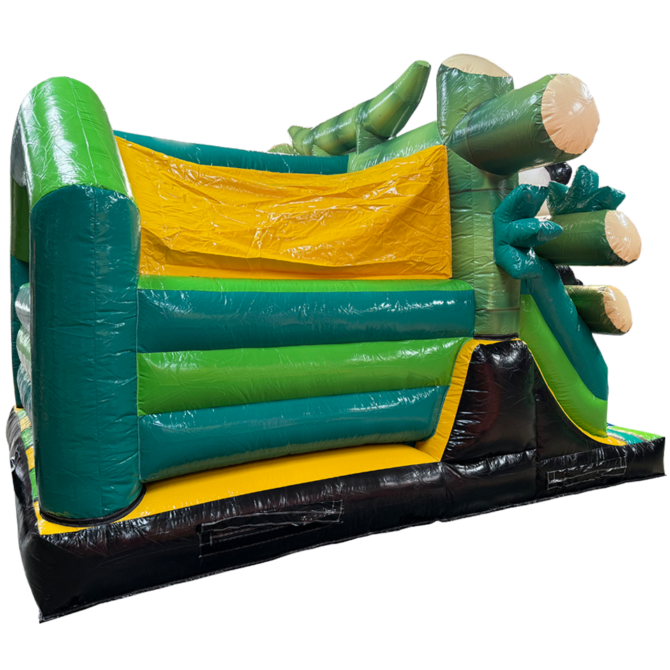 Château gonflable Combo Midi 3D Panda avec obstacles