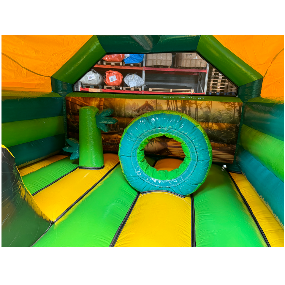 Château gonflable Combo Midi 3D Panda avec obstacles