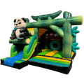 Hüpfburg Combo Midi 3D Panda mit Hindernissen und Rutsche