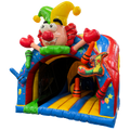 Hüpfburg Curve Bounce N Slide Clown