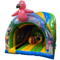 Hüpfburg Curve Bounce N Slide Flamingo