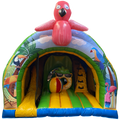 Hüpfburg Curve Bounce N Slide Flamingo