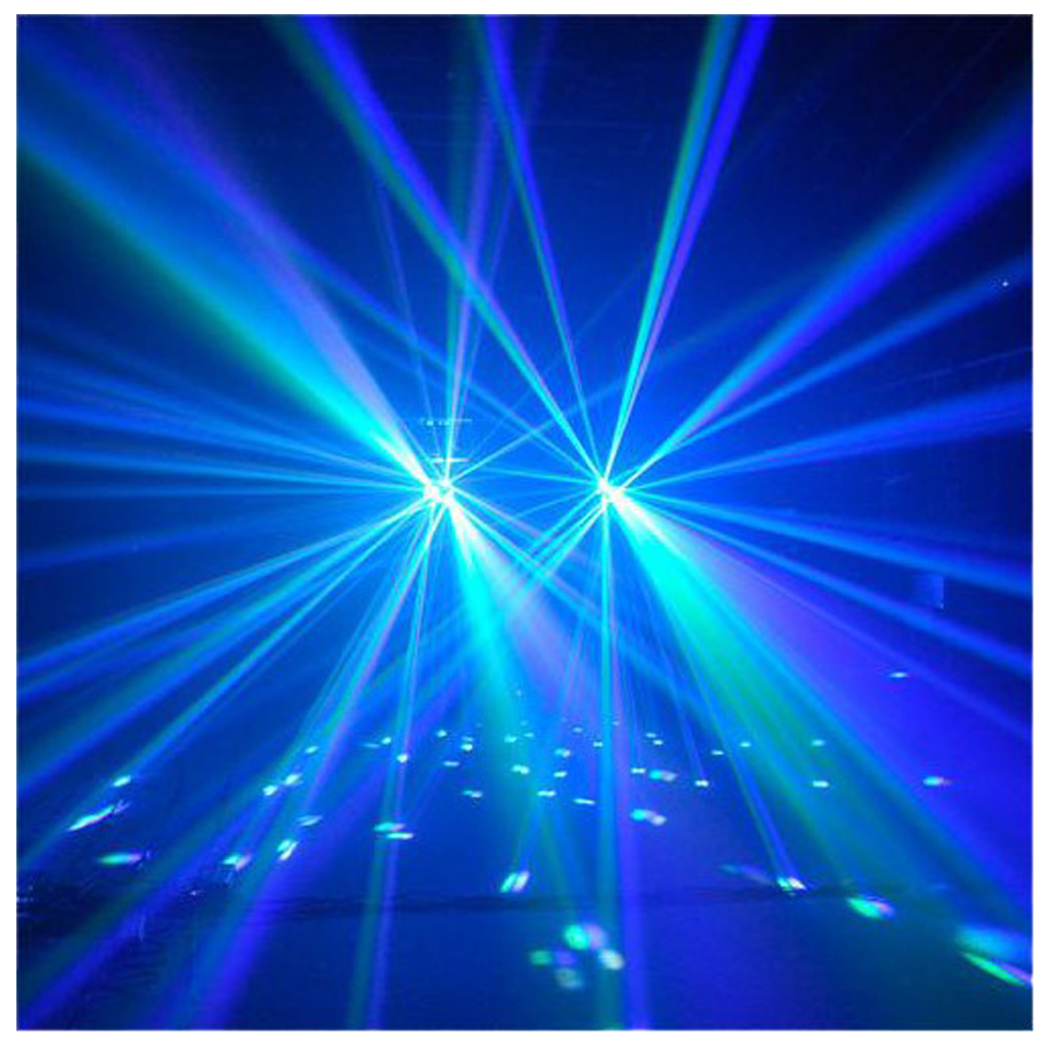 Ibiza Light Led Derby - Effet lumière LED derby 8 canaux DMX 2x 10W LED