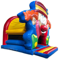 Hüpfburg Front Play Midi Clown mit Hindernissen