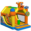 Hüpfburg Inslide Maxi 3D Cookie Monster Orange