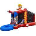  Hüpfburg Jump N Slide Feuerwehr 