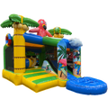 Hüpfburg Jump N Slide Flamingo