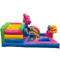 Hüpfburg Kinderpark Cookie Monster Fuchsia